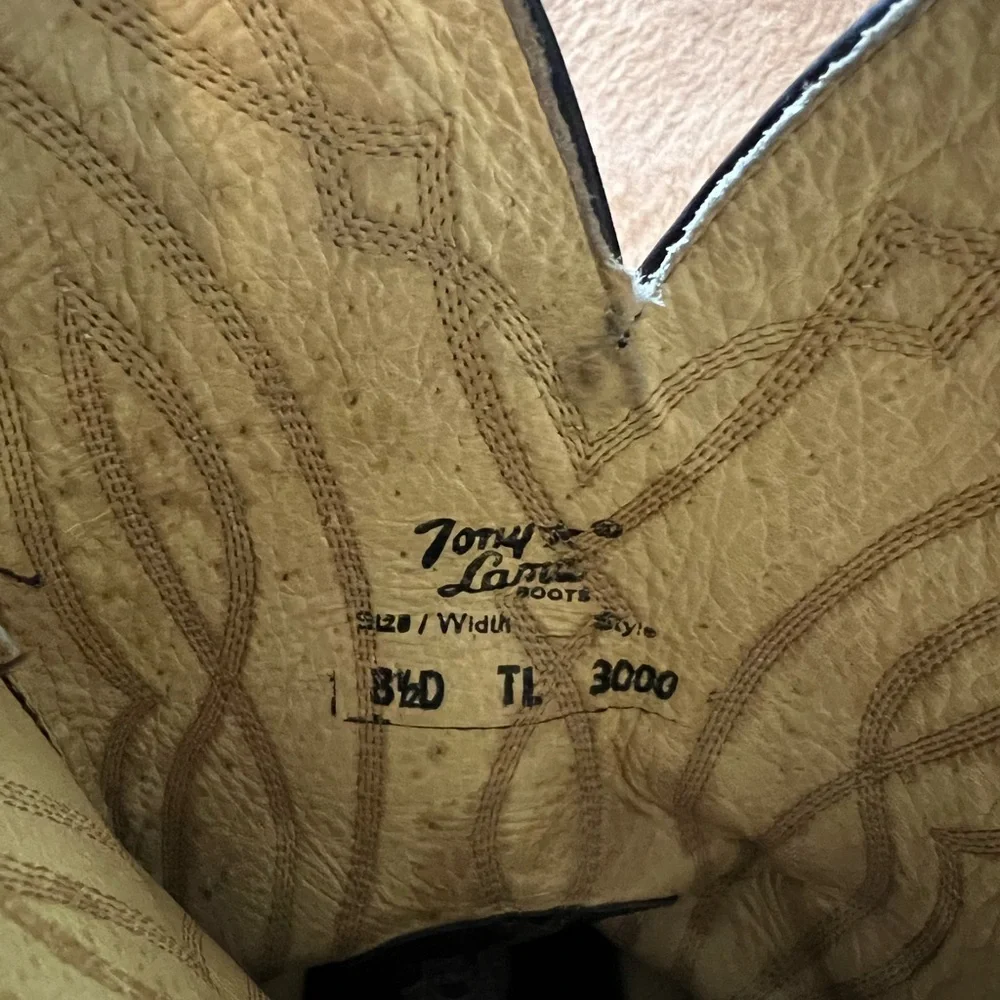 Men’s Black Tony Lama Boots - Picture 5 of 6